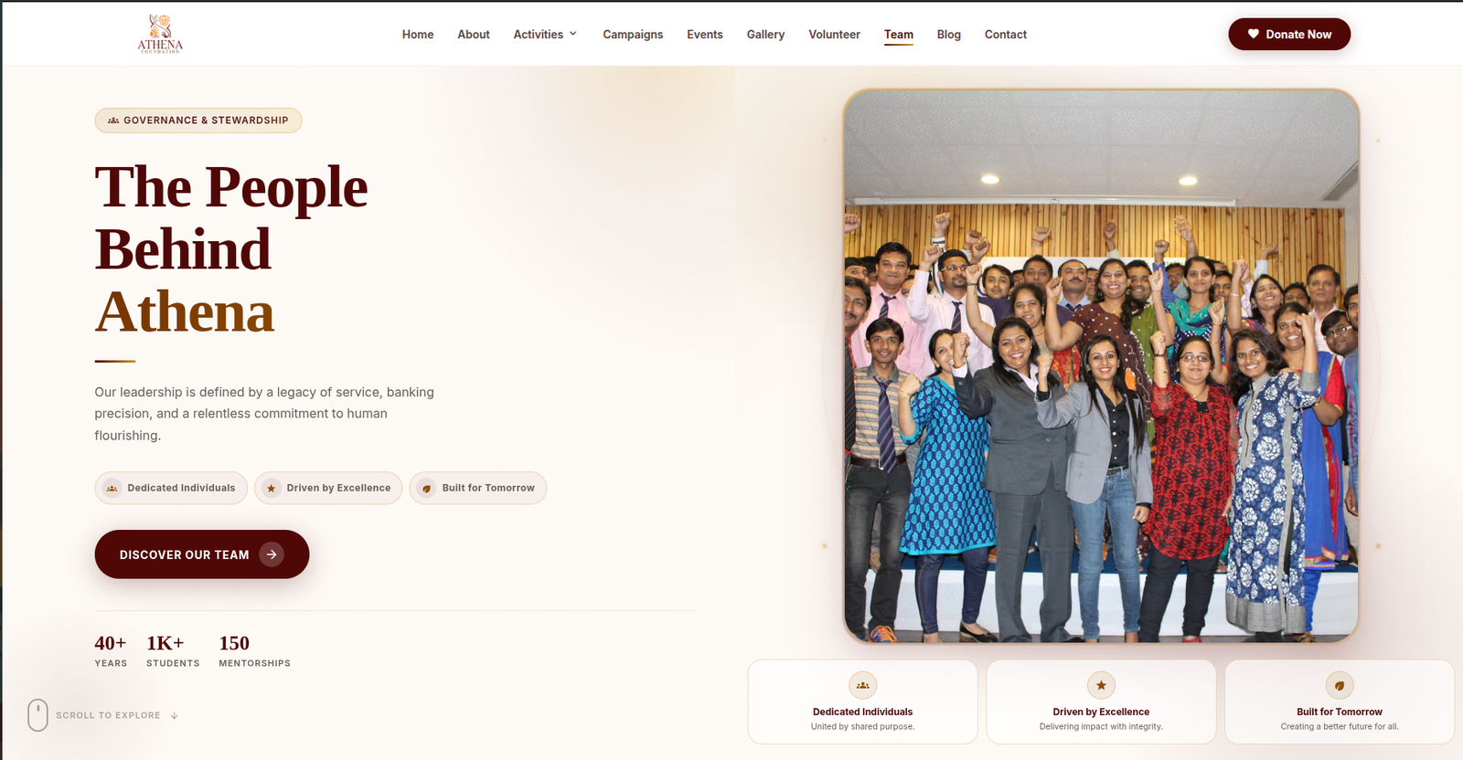Athena Foundation - screen 1