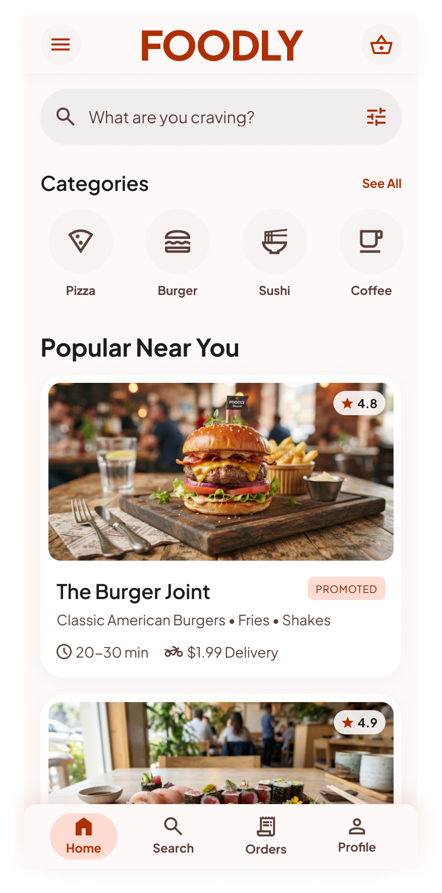 FOODLY - screen 2