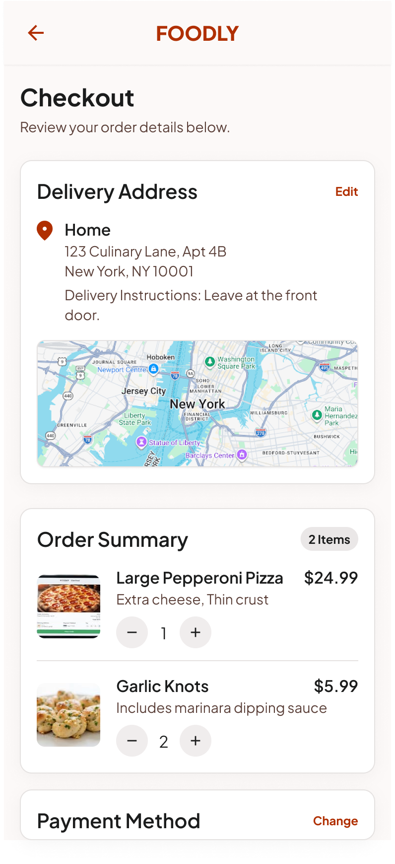 FOODLY - screen 4
