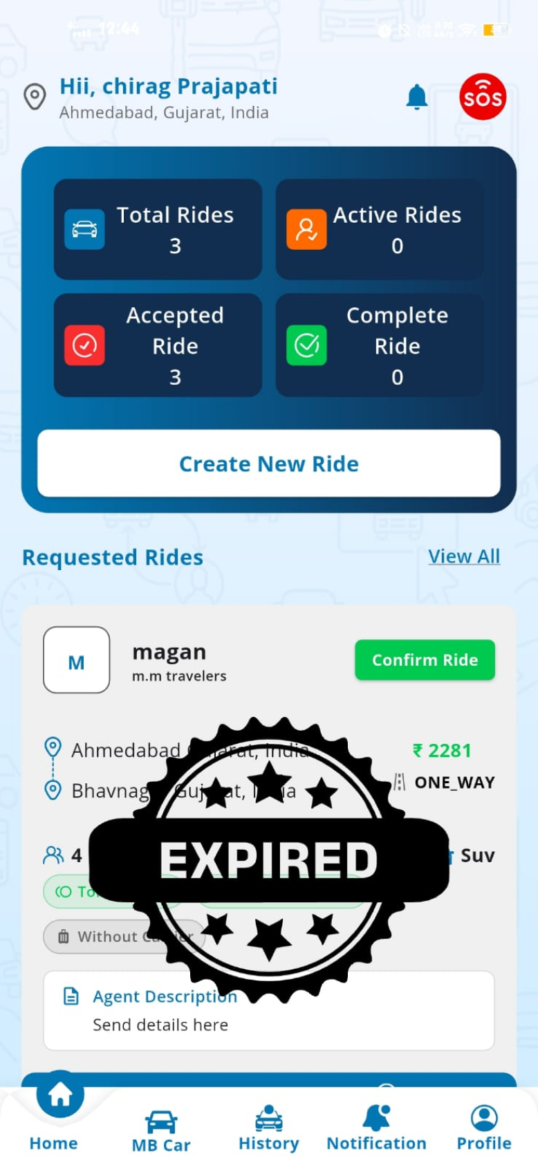 MB Cabs - screen 1